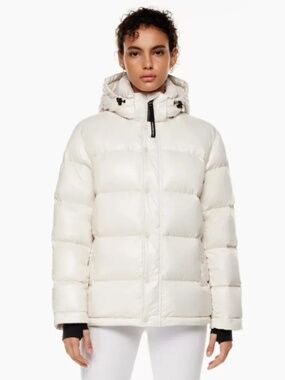Aritzia Super Puff Pearl White Puffer Down Winter Coat 3xs